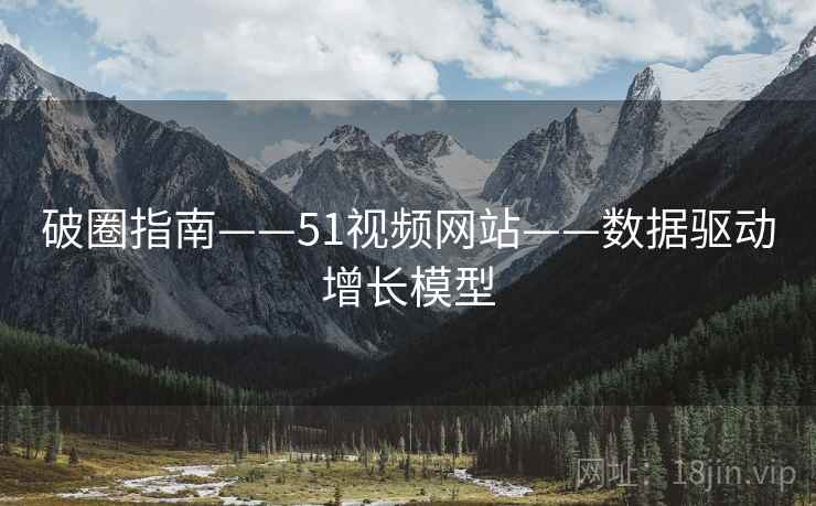 破圈指南——51视频网站——数据驱动增长模型