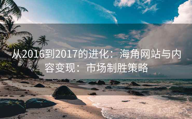 从2016到2017的进化：海角网站与内容变现：市场制胜策略