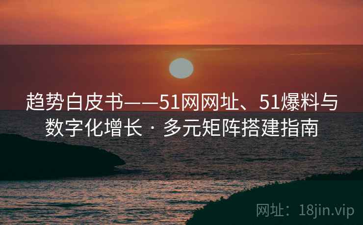 趋势白皮书——51网网址、51爆料与数字化增长 · 多元矩阵搭建指南  第1张